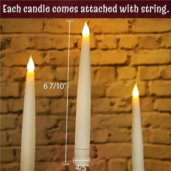 Halloween Decorations - Floating LED Candles with Remote - Picture 4 of 7